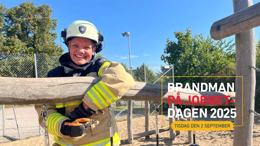 Therese kombinerar jobbet som resurspedagog med rollen som deltidsbrandman